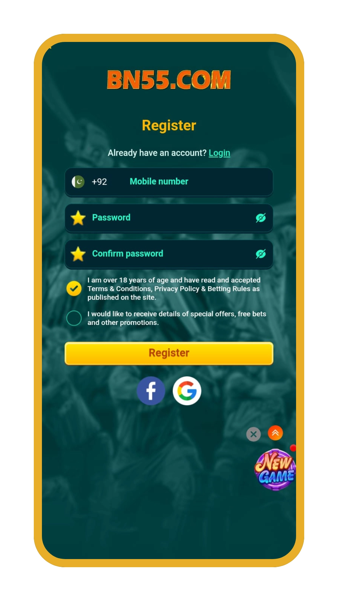 BN55 Game Download Apk